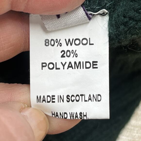 Harry Potter Slytherin Quidditch Ribbed Knit Wool Sweater Adult Medium Scotland - Picture 4 of 14